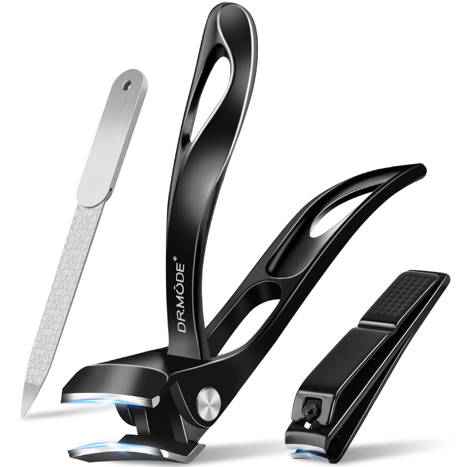 Angled Head Toe Nail Clippers for Thick Nails for Seniors, Slanted Large Toenail Clippers for Men with Wide Jaw, Heavy Duty Sharp Edgy Fingernail Clipper with Long Handle.