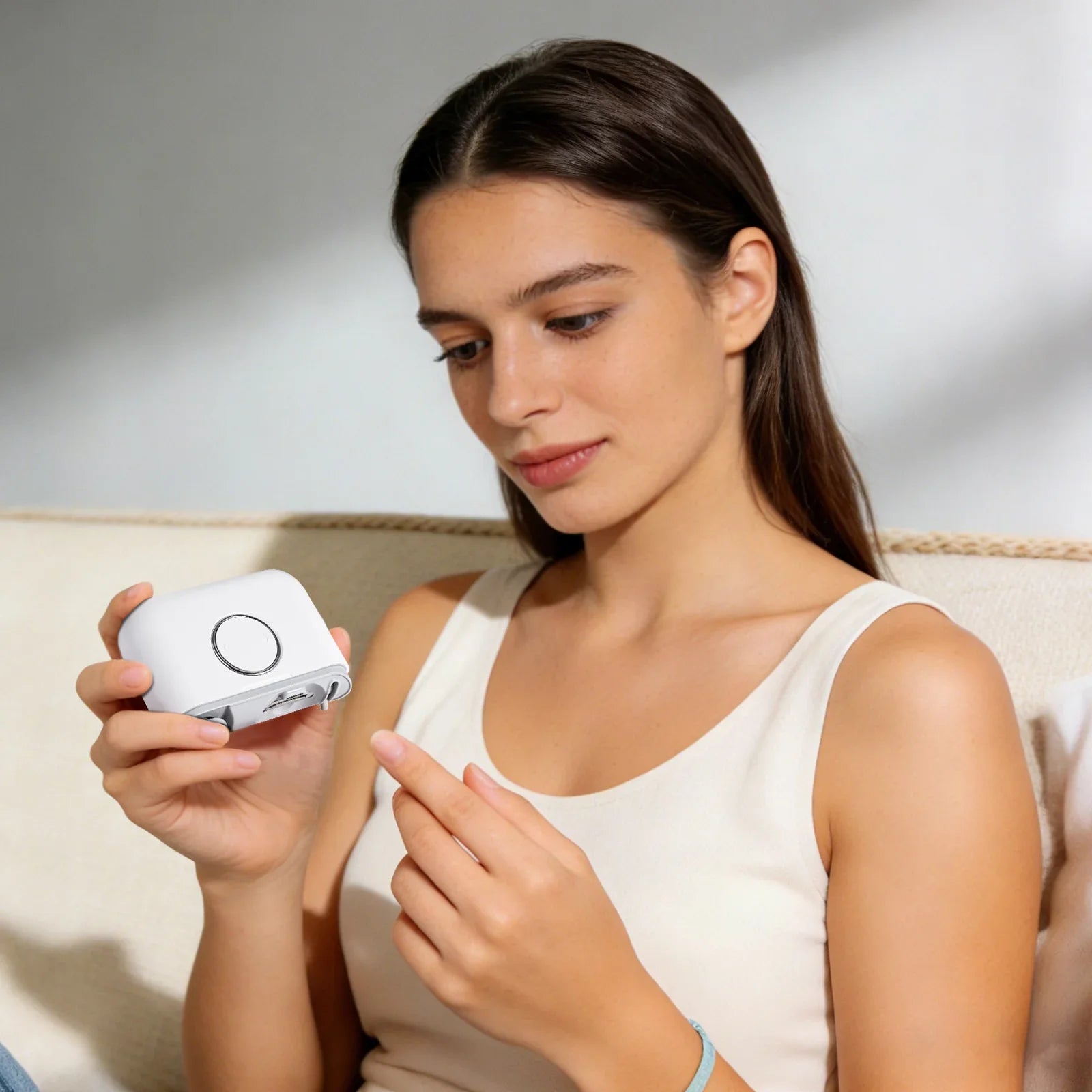 Easy to use electric nail trimmer and polisher for women at home daily nail care