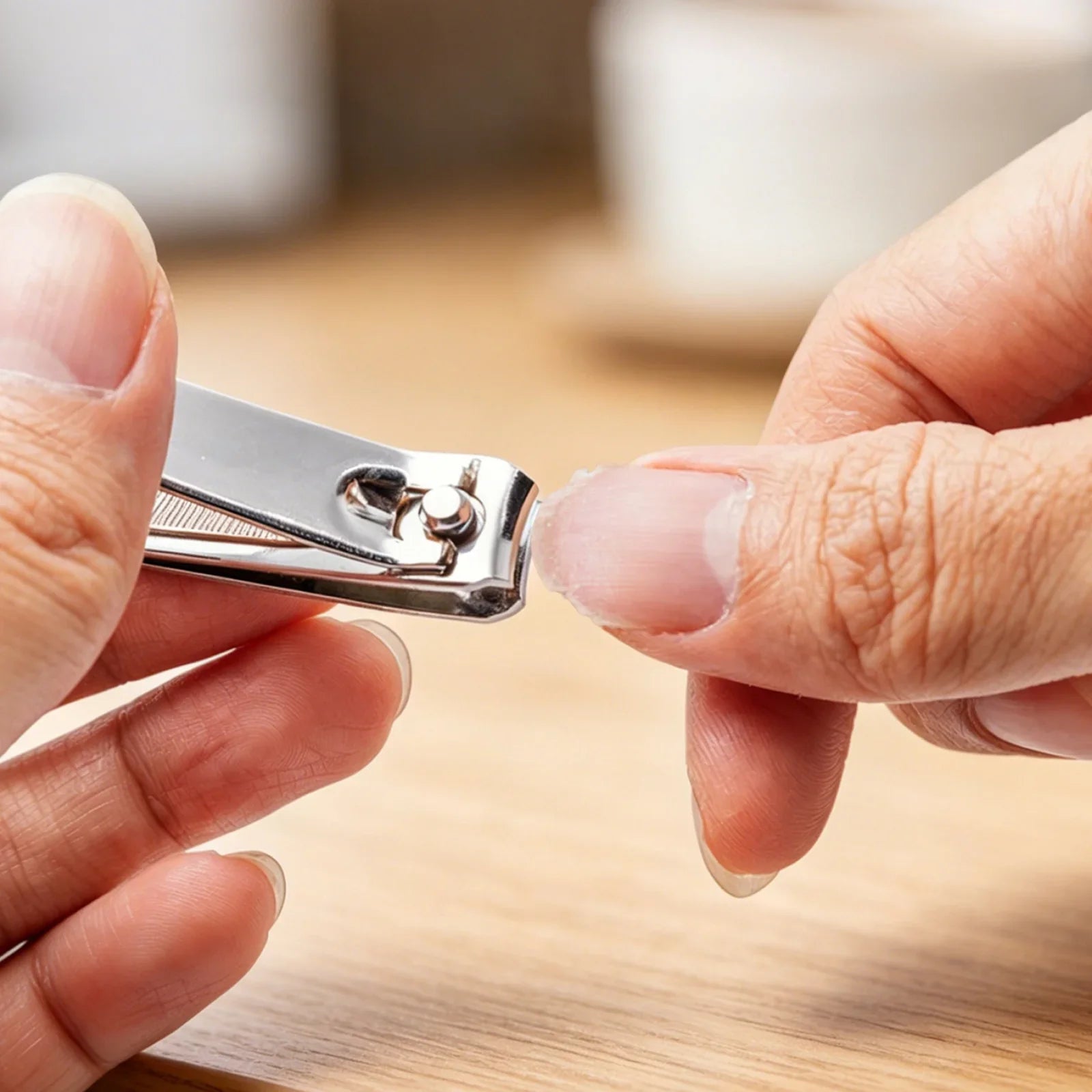 Manual nail clippers are hard to use on thick toenails and fingernails for seniors