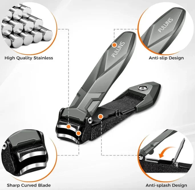 Tagliaunghie ultra affilato anti-splash con manico ergonomico lungo | DRMODE