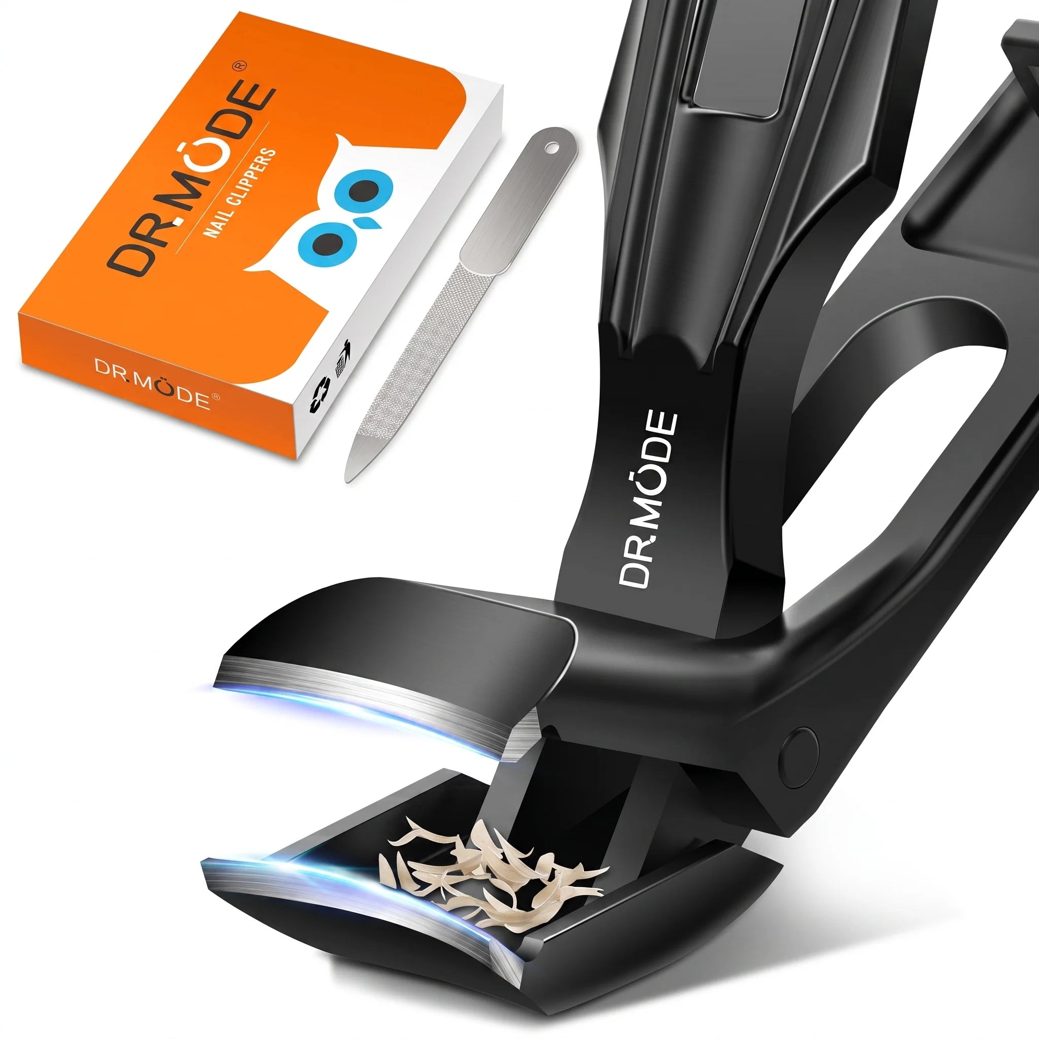 Long-handled nail clippers for seniors to trim toenails easily without bending over.