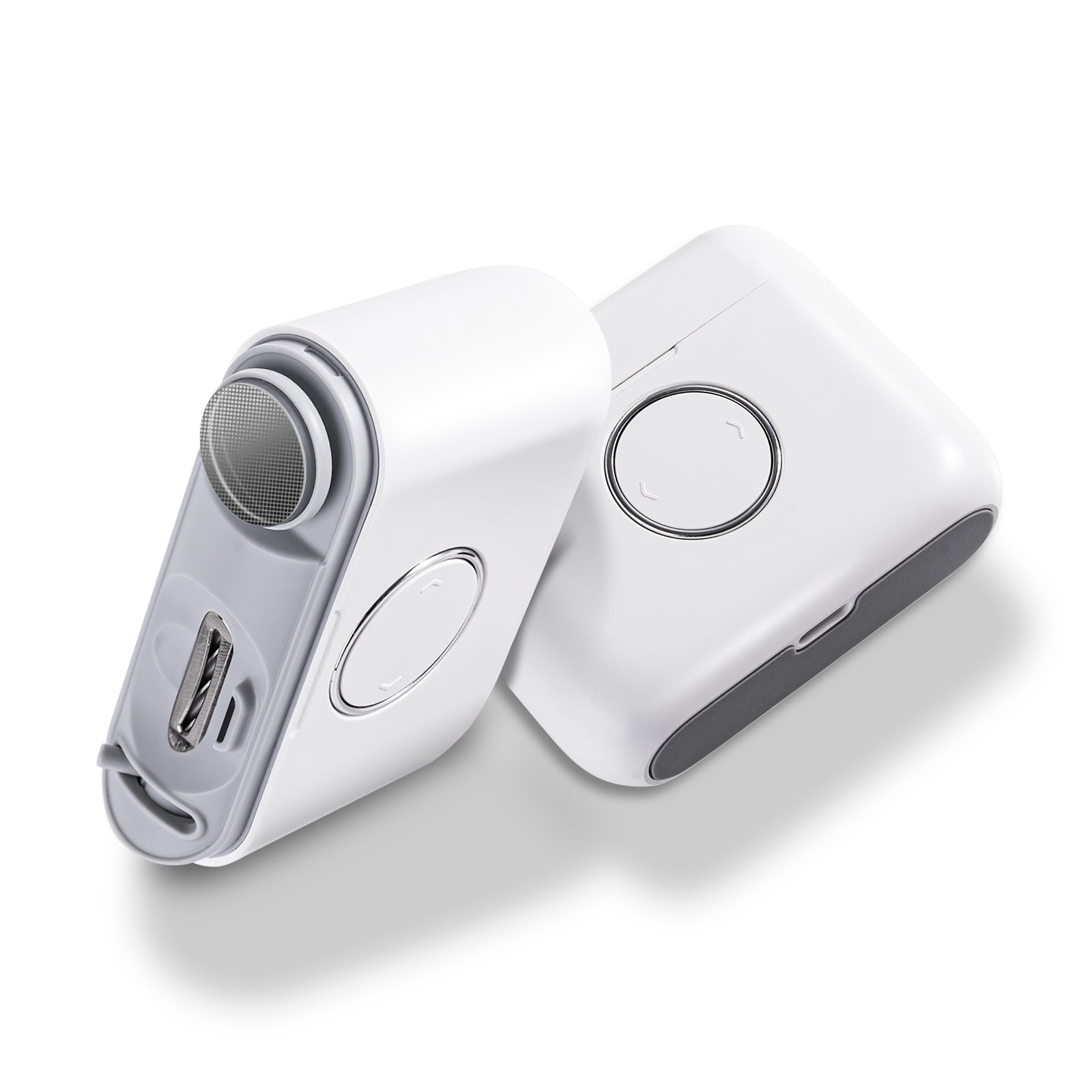 2 in 1 electric nail clipper and nail grinder with trimming and polishing heads