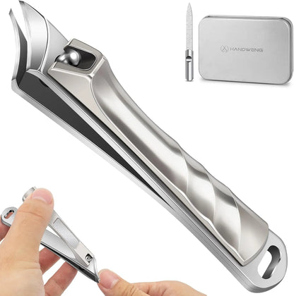 HANGWENG Edgy Angled Finger Nail Cutters for Adult, HANGWENG Edgy Angled Finger Nail Cutters for Adult, Toenail Clippers For Thick Nails, b0f66zwwnp
