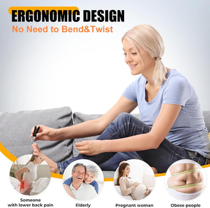 高齢者の厚い爪用足の爪切り、巻き爪用爪切り 頑丈な角度付き大型爪切り アップグレードされた斜め刃ネイルカッター