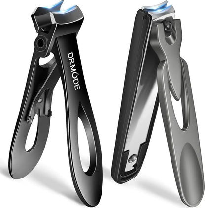 Precision stainless steel nail clippers with ergonomic handles and sharp cutting blades