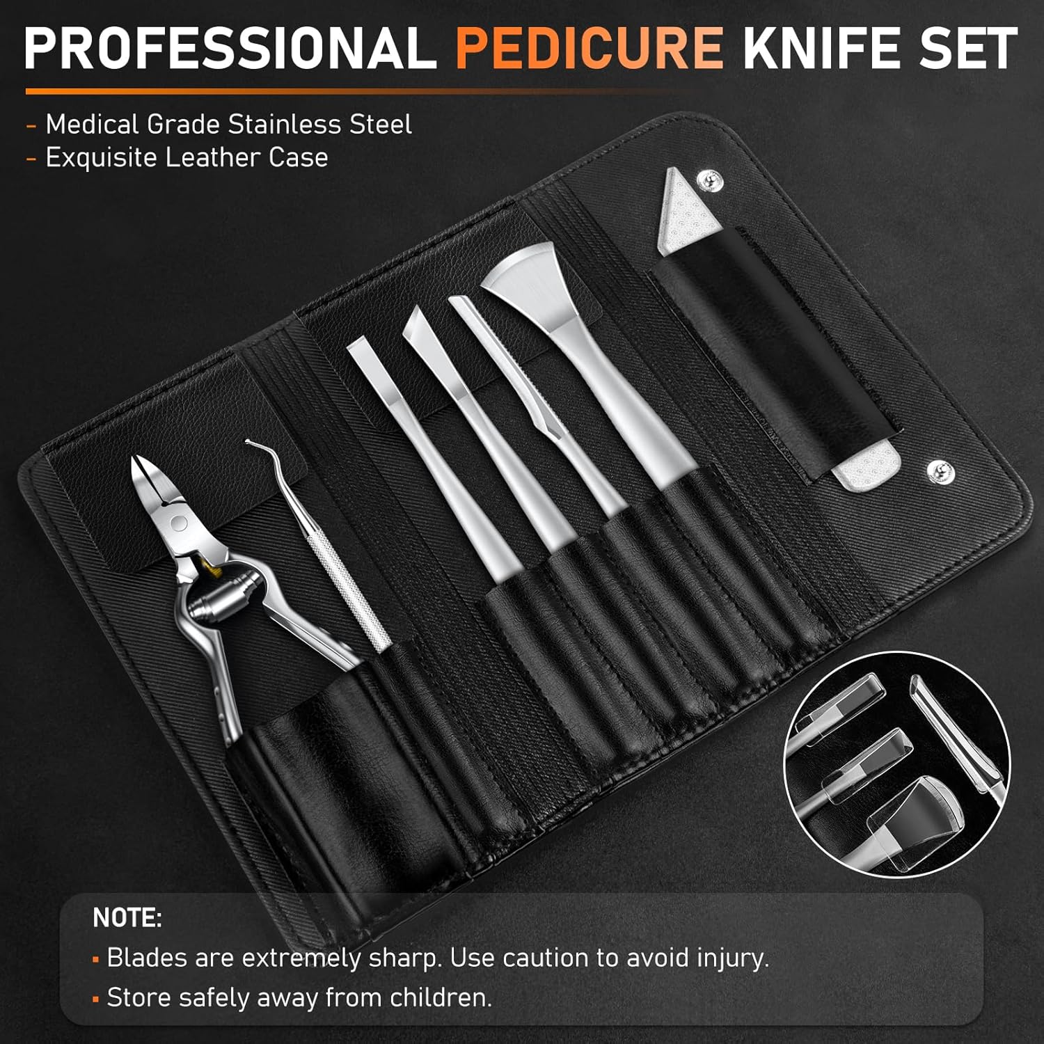 Kit de 7 piezas para eliminar uñas encarnadas 