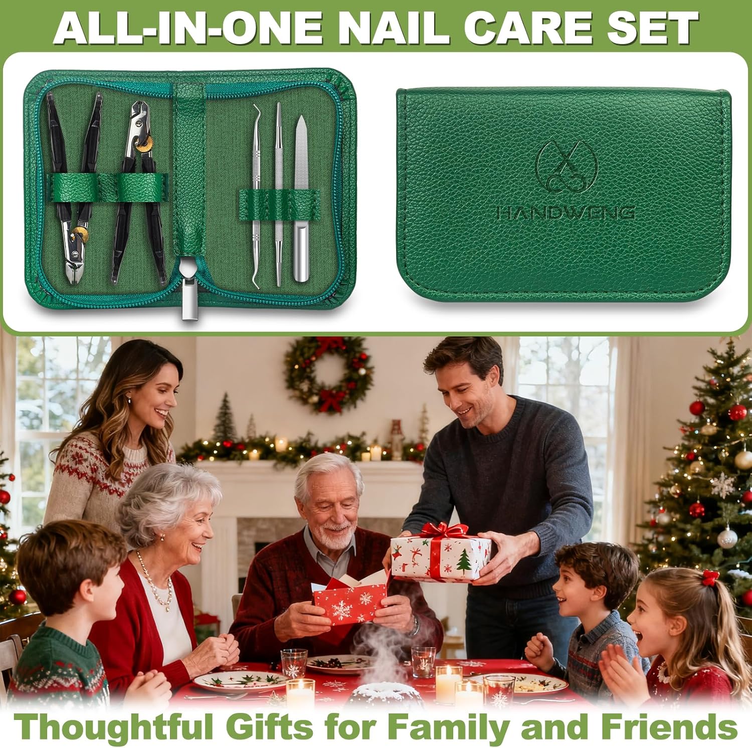 Toenail Clippers for Thick Toenails,  Wide Jaw Opening Nail Clippers, Heavy Duty Ingrown Toenail Clippers Nail Cutters, Ultra Sharp Slanted Nail Clippers with Long Handle