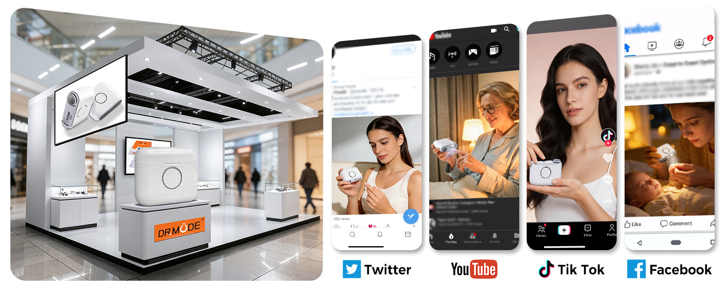 DRMODE electric nail clipper trending on TikTok, YouTube, Facebook and global trade shows