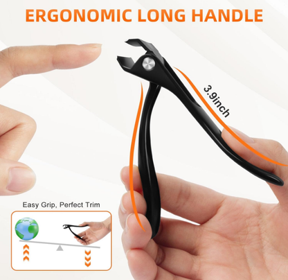Slanted Large Toenail Clippers with Wide Jaw